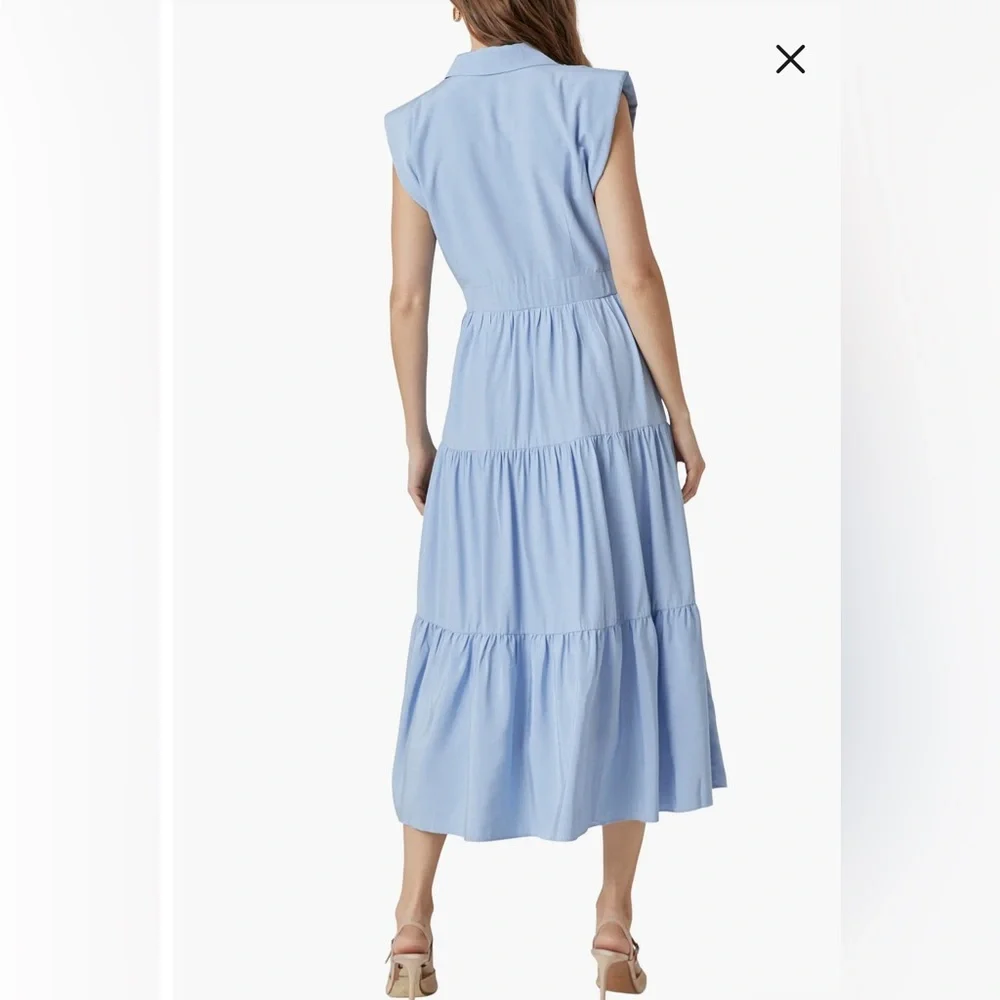 Endless Rose Light Blue Ruffled Blouse - Picture 3 of 14